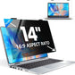 Laptop Privacy Screen 14 inch, 9H Hanging Privacy Screen for Laptop for 16:9, Acrylic HD Eye Protection Anti Glare Blue Light Laptop Screen Privacy Filter
