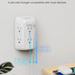 [2-Pack] Surge Protector Outlet Extender, VINTAR 6 Outlet Splitter with 3 USB Charging Ports (2 USB C),900J Multi Plug Outlet Power Strip, 3-Sided Usb Wall Charger for Home Office Dorm Room Essentials