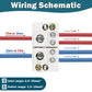 2-in-4-Out Self-Lifting Junction Box | Tool-Free Quick Connect Terminal Block for Home Wiring |Fireproof PVC Zero-Live Line Splitter one Piece