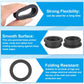 PATIKIL 34.6mm / 1-3/8 Inch Drill Hole,1 Inch ID Rubber Grommets, 3Pcs Top Hat Grommet for Wiring Eyelet Ring Gasket Automotive Firewall Cable Hole Plugs Wires Protection, Black