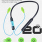 MIPEACE Bluetooth Earplug Headphones, Neckband Wireless Earbuds earplugs-29db Noise Reduction isolating in-Ear earplug Earphones with Controls,IPX6 sweatproof,20+Hour Battery(Blue Green)