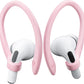 2 Pairs AirPods Ear Hooks for AirPods Pro 2, AirPods Pro, AirPods 4, 3, 2 & 1, Upgraded Anti Slip Sports Clip Hooks for AirPods 1, 2, 3, 4,Pro, Pro 2 – Pink