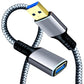 Tan QY USB 3.0 Extension Cable 3Ft, USB 3.0 High Speed Extender Cord Type A Male to A Female for PlayStation, Xbox, USB Flash Drive, Hard Drive, Card Reader,Scanner,Printer,Keyboard (Silver, 3Ft)