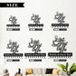 Personalized Coffee Key Holder Wall Mount, Custom Metal Key Rack Key Holder with Name, Deer Cabin Wall Keys Hanger with Hooks for Entryway, Front Door, Hallway, Kitchen, Living Room