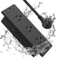 Conference Recessed Power Strip Waterproof,Table Power Outlet,Furniture Flush Mount Desk Outlet Station,3 Outlets,IPX6 Waterproof,10FT Extension Cord Multiple Outlet (Black)