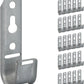 ICC 3/4-Inch Wall Mount J-Hook – 25-Pack, Cable Support Hooks Without Retainer Clips, Galvanized Steel with Zinc Finish – for Structured Cabling and Cable Management