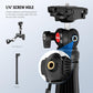 NEEWER TP38 Phone Camera Tripod, 15" Extendable Selfie Stick Metal Stand with Phone Holder, Action Camera Adapter Compatible with Hero 12 11 10 9, 360° Ball Head Travel Tripod for Vlogging