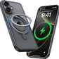 MAGIC JOHN 360° Rotatable Magnetic Invisible Stand for iPhone 16 Case [Camera Control Button] [Compatible with MagSafe] 16FT Shockof for iPhone 16 Case with Kickstand, Black