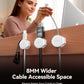 8-Pack Cord Organizer Silicone Magnetic Cable Clips [8 mm Wider Cable Accessible] Desk Wire Management, FLYLEAD Desktop Cord Holder for Nightstand, Office Workspaces Desk Organization Home Accessories