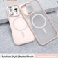 TORRAS Magnetic Shockproof for iPhone 16 Pro Max Case, [4X Military-Grade Protection] [Compatible with MagSafe] Translucent Desert Titanium White | Magnetic, Shockproof, Translucent
