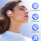 AI Translation Earbuds Real Time 164 Languages 80H Playtime Translator Ear Buds Audifonos Traductores Inglés Español Wireless Earphones Bluetooth AI Headphone for Travel Meeting Learning K08 White