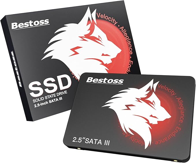 2.5 Inch SSD 240GB Internal Hard Drive for Pc or Laptop, SATA III 6Gb/s, Internal State Drive, Up to 550MB/s, Computer Storage Upgrade for Office, Students, Home Entertainment