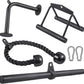 SERTT Workout Cable Machine Attachment for Home Gym, LAT Pulldown Attachments, Cable Accessories for Weight Training, Straight Pull Down Bar, Tricep Rope, Double D Row Handle, V-Shaped Bar