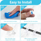 100PCS Cable Clips, Adhesive Wire Clips Organizer Cord Clips Management, Cable Staples Outdoor Strong for Wall, Desk, Christmas Lights, String Lights, TV PC Ethernet Cable, Clear Small