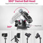 ULANZI MT-47 Camera Tripod Aluminum Alloy Mini Travel Phone Tripod Stand Compact Desktop Tripod for DSLR, 360° Ball Head with 1/4 inch Arca Quick Release Plate Cold Shoe Portable Vlog Selfie Stick