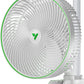 VIVOSUN AeroWave E9 Grow Tent Fan 9", EC Motor, WiFi-Controllable, US Patented Auto Oscillating Clip fan, IP54 Weatherproof, Strong Airflow & Quiet for Hydroponic Ventilation Circulation, White