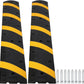 Heavy Duty Speed Bumps for Driveway, 6 ft 2 Pack Rubber Speed Bumps, 2 Channel Modular Traffic Speed Bump Hump Cable Protector Ramps for Asphalt Concrete Gravel Driveway Road with 8 Bolt Spikes