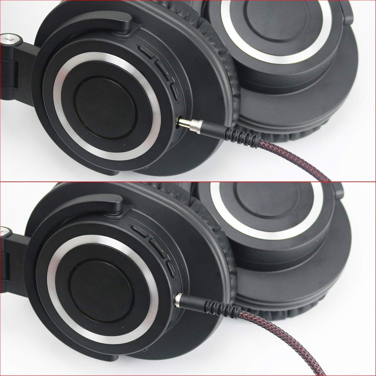 NewFantasia Replacement Audio Upgrade Cable Compatible with Audio-Technica ATH-M50xBT, ATH-AR3BTBK, ATH-SR50BT, ATH-ANC9, ATH-ANC7B, ATH-SR5BTBK, ATH-S700BT Headphones 1.2meters/4ft