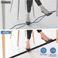 Floor Cord Cover Self Adhesive Cord Hider Floor Extension Cord Covers for Floor Power Cord Protector Cable Management Prevent Cable Trips Cable Cavity 0.32" W x 0.32" H (Black, 10Ft)