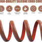 Floor Cord Cover Self Adhesive Cord Hider,10FT Cable Management, Extension Strip Protector for Wires, Prevent Cable Trips for Offices, Gyms, Exhibitions Cavity:0.47"(W) x0.35(H) Wood Red Teak