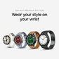 Samsung Galaxy Watch 6 Bespoke Edition 43mm Exclusive Bluetooth Smartwatch, Health, Fitness, Sleep, HR Tracker, Improved Battery, Sapphire Crystal Glass, US Version, Silver D-Buckle Band, Hybrid Blue