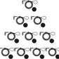 I3C Laptop Cable Lock 4 Digital Combination Lock Security Computer Cable Lock Anti Theft Combination Lock Compatible for Tablet Laptop (10 Packs)
