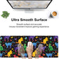 Colorful Cats and Butterflies Desk Mat,Large Watercolor Kittens Butterfly Gaming Keyboard Mouse Pad,Non-Slip Rubber Base Desk Pad Thick Stitched Edges Waterproof Mousepad Mouse Mat 31.5"x11.8"