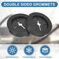 uxcell 4Pcs Cable Cord Grommet, 1-3/8"(35mm) Rubber Desk Grommets Wire Pass Through Hole Cover with Marked Cable Ties for Home Office Cable Wire Protection, Black