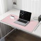 Leather Desk Pad Protector,Desk Mat,Large Mouse Pad, Non-Slip Desk Pad, Waterproof PU Leather Desk Blotter Mat, Desk Cover for Office and Home (Light Pink, 36" x 17")