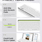 seenda Bluetooth Keyboard and Mouse for iPad, CTU-301 Multi-Device Bluetooth + 2.4G Wireless Keyboard Mouse with Tablet Holder for MacBook/Windows Computer, iOS/Andriod Tablet Phone, White