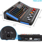 Pyle 6-Channel Bluetooth Studio Audio Mixer - DJ Controller w/ USB Drive - XLR Mic Input - +48V Phantom Power - 16 DSP Effects - MP3/WAV Playback - For Professional & Beginner Use - PMXU67BT