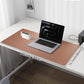 Leather Desk Pad Protector, Mouse Pad, Office Desk Mat, Non-Slip PU Leather Desk Blotter, Laptop Desk Pad, Waterproof Desk Writing Pad for Office and Home (Champagne Gold, 31.5" x 15.7")