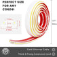 10ft Large White Floor Cord Cover, Self-2" (W) x 0.6"(H), Cable Cavity:0.8"(W) x 0.4"(H), Adhesive Power Cable Protector, Silicone Cord Protector, Cord Management, Cord Concealer and Cable Hider