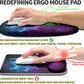 Hokafenle Ergonomic Mouse Pad Wrist Support, Terraced Slope Carpal Tunnel Wrist Pad for Mouse with Unibody Memory Foam, Wrist Rest Pain Relief Mousepad (Galaxy, 11.8x7.9 in)