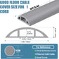 Floor Cord Covers for Wires 12FT Cable Hider Wire Cover Self Adhesive Cord Hider Floor for Offices, Homes, Workshops, Warehouses Cable Cavity 0.39" W x 0.27" H