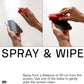 am Screen Cleaner Mist Spray with Microfiber Cloth Around – Alcohol-Free, Streak-Free Screen Cleaning Kit for Smartphones, Tablets, Laptops, Smart TVs & Car Screens, 1 Pack, Green