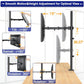 HUANUO Monitor Arm Desk Mount, Fully Adjustable Stand Computer Mount for 13-32 In Screen, Ultra Wide Screen to 38In, Single Extra Tall 39 Inch Monitor Stand Holds up to 22lbs with C Clamp/Grommet Base