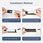 ELUTENG NVMe PCIe 4.0 Adapter NVMe M.2 SSD to PCIe X4/X8/X16 Card with Aluminum Heat Sink M.2 to PCI-Express SSD Expansion Card Support 2230 2242 2260 2280 Max 4TB for Windows/Linux/Moc os
