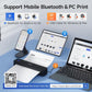 iDPRT Portable Printer Wireless for Travel, 300DPI Bluetooth Thermal Printer Support for 8.5"x11" US Letter, Inkless Compatible with iOS, Android, Laptop for Office, Car and Home, School