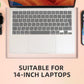 NOLITOY Acrylic Keyboard Cover, Clear Protector, PC Desk Stand for Keyboard Storage Acrylic Monitor Stand Riser and