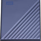 WD 5TB My Passport Ultra, Blue, Portable External Hard Drive, backup software with defense against ransomware, and password protection, USB-C and USB 3.1 - WDBFTM0050BBL-WESN