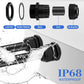 Duraaamo 100pcs Nylon Cable Gland Kit 3-25 mm Cable Gland Connectors NPT Waterproof Strain Relief Cord Connector Black Plastic Cord Grip Weatherproof Cable Pass Through PG7 PG9 PG13.5 PG21 PG29