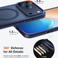 TORRAS Magnetic Shockproof for iPhone 17 Pro Case, Camera Control, Fit for MagSafe, Military-Grade Protection, Translucent Slim Case for iPhone 17 Pro Phone Case Anti-Fingerprint, Deep Blue