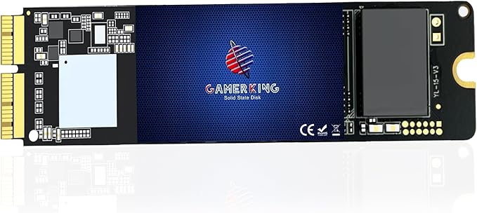GAMERKING 2TB NVMe SSD MacBook [Original Interface] High Performance Replacement SSD for MacBook Air A1465 A1466 2013-2017/MacBook Pro A1398 A1502 Retina 2013-2015, 3D NAND TLC PCIe Gen3 M.2 SSD