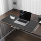 Leather Desk Pad Protector, Large Mouse Pad and Non-Slip Desk Cover, Waterproof PU Leather Blotter Mat for Office and Home (Dark Grey, 36" x 17")