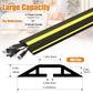 10 ft Cord Covers for Wires on Floor, Heavy Duty PVC Duct Floor Cord Cover, Floor Cable Cover Easy to Unroll Prevent Trip Hazard for Home Office or Outdoor Settings (2pcs)