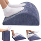 Foot Rest for Under Desk at Work Ergonomic Under Desk Footrest，Support Foot Pillow Double-Sided Footstool， for Office, Home & Gaming Leg Elevation Pillow Blue
