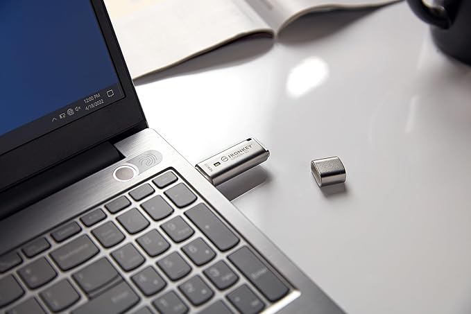 Kingston Ironkey Locker+ 50 128GB Encrypted USB Flash Drive | USB 3.2 Gen 1 | XTS-AES Protection | Multi-Password Security Options | Automatic Cloud Backup | Metal Casing | IKLP50/128GB