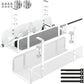 Under Desk Cable Management Tray, Wire Management Desk Cable Organizer Cable Management Box, Cord Organizer Storage for Office, Home