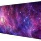Dynippy Thin Extended Gaming Mouse Pad （31.5 * 11.8 * 0.08 inch） with Stitched Edges Large Mousepad Long XXL Keyboard and Mouse pad Desk Mat for Gaming Office & Home - Galaxy Nebula